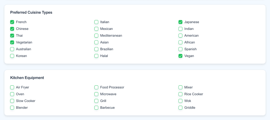 Choose from a multitude of recipesusemealplanner.com